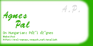 agnes pal business card